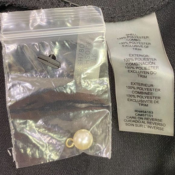 KARL LAGERFELD Top, Black and White, Size L, SKU 000301-13 - Picture 5 of 6